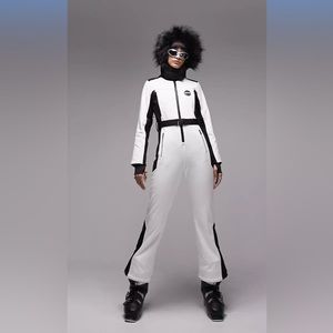 Topshop Black and White Ski Jacket